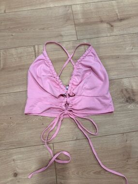 Princess Polly Light Pink Triangle Cinch Top